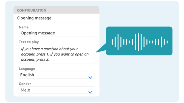 Función de SMS de respuesta de voz interactiva (IVR)