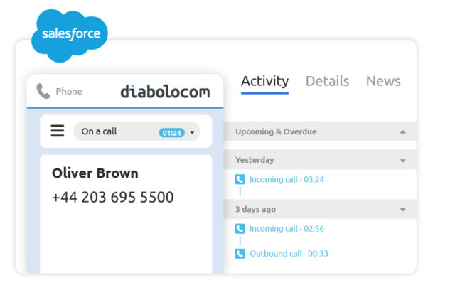 Diabolocom es un software intuitivo y personalizable con funciones avanzadas e integraciones CTI.